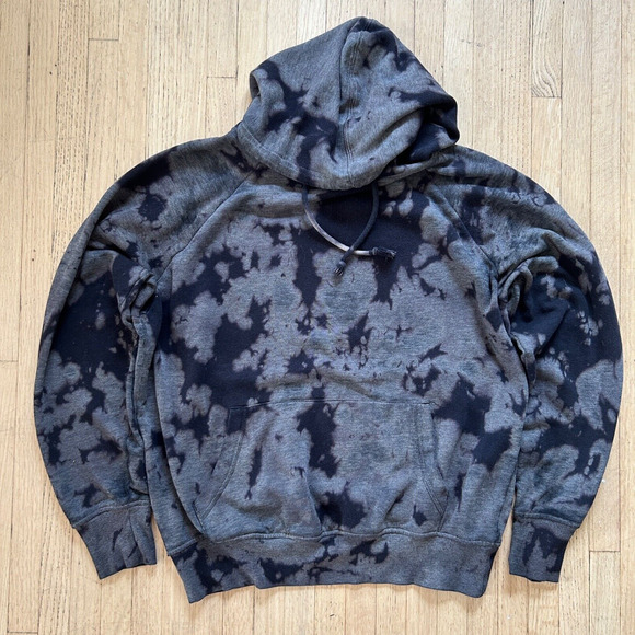 Kiss Hoodie Sweatshirt Size XS Gray and Black Tie Dye - Picture 6 of 7